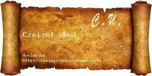 Czeizel Ubul névjegykártya